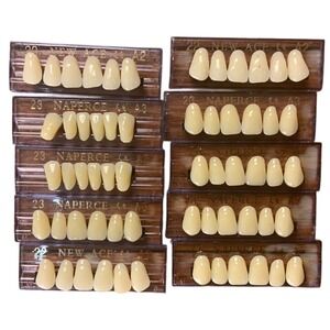 9 Sets New Acrylic Denture Teeth Shades A2 A3 Dental Resin Molds